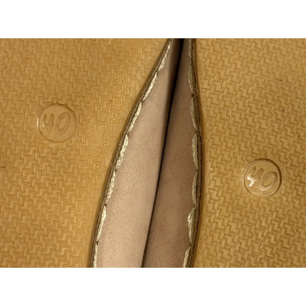 Charix Womens 40 Beige Suede Slip On Loafers Casual Comfort Everyday Style